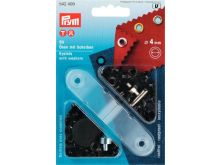 Prym 50 Ösen und Scheiben 4,0mm - schwarz