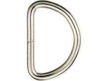 Prym 2 Halbrundringe / D-Ringe 40 mm - silberfarben