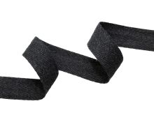 Twillband Baumwollköperband ca. 20 mm - meliert anthrazit