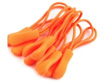 RV-Anhänger/Zipper Schlaufe 6,6 cm 10 Stück - orange