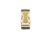 Steckschnalle Metall - 25 mm -altgold 