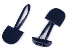 Knebelverschluss - marineblau