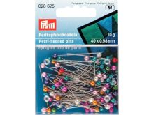 Perlkopfstecknadeln Prym 0,58 x 40mm - bunt - 10g