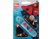 Prym 10 Druckknöpfe Anorak 15mm - messing