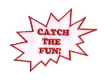 Applikation Catch the Fun weiß