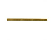 Elastisches Einfassband/Falzgummi bestickt - uni goldbraun