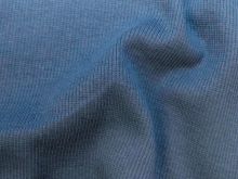 Feinripp Jersey - uni - rauchblau
