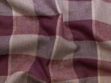 Baumwoll Flanell "Maverick" Swafing - Karomuster - beere