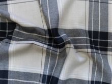 Baumwoll Flanell - Karomuster - helles beige