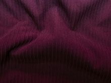 Cord - Jackenstoff mit flauschiger Fellabseite - uni - bordeaux
