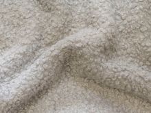 Bouclé Mantelstoff  - uni - kiesel
