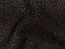 Bouclé Mantelstoff  - uni - dunkelbraun