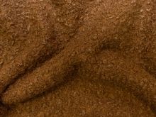 Bouclé Mantelstoff  - uni - cognac