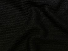 Strickjersey Nizza - Zopfmuster - schwarz