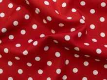 Webware Popeline by Poppy - Punkte - rot