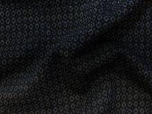 Jacquard - Pünktchen - schwarz - dunkelblau