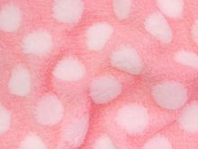 Teddystoff - Pünktchen - rosa