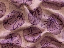 French Terry Swafing - Autumn Leaves & Dots by Christiane Zielinski - Blätter - altrosa