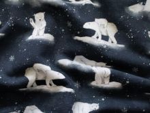Angerauter Sweat Swafing - Eisbären - Blau