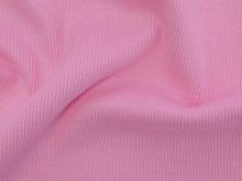 Geripptes Bündchen im Schlauch - uni - rosa