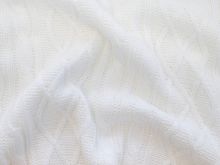 Strickstoff Big Knit mit Waben- und Zopfmuster - 370 gr/qm - wollweiß
