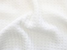 Strickstoff Waffeloptik - 400 gr/qm - wollweiß