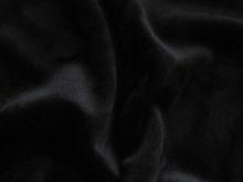 Nicki elastisch - samtweich -  Samt / Velvet - uni schwarz