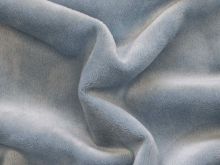 Nicki elastisch- samtweich -  Samt / Velvet - uni - hellblau