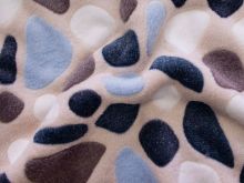 Kuschliger Fleece - bunte Flecken - rosa