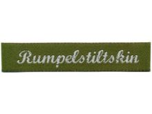Webetiketten - Rumpelstilskin - 60 x 12 mm - grün - 3 Stück