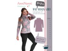 Papierschnittmuster Blaubeerstern AnniNanni Toll-Kragen-Shirt - Damen