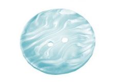 Kunststoff-Knopf Größe 60" - Perlmutt Effekt - aqua