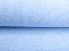 Feinripp Jersey Melange Sanetta - meliert blau