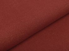 Glattes Bündchen im Schlauch 35 cm mit Glitzerfäden - uni dunkles lachs/goldfarben