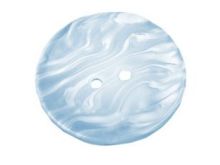 Kunststoff-Knopf Größe 60" - Perlmutt Effekt - rauchblau