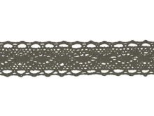 Spitze Baumwolle - 25 mm - olive