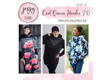 Papier-Schnittmuster Jessy Sewing - Hoodie "Cool Queen Hoodie 2.0" - Damen
