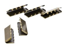 Endstücke Metall - 40 mm -  5 Stück - altgoldfarben