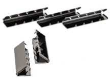 Endstücke Metall - 40 mm -  5 Stück - anthrazit