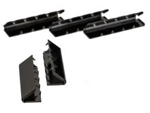 Endstücke Metall - 20 mm -  5 Stück - schwarz