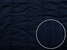Stepper mit Fleeceabseite uni - dunkelblau