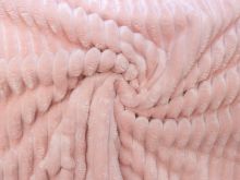 Cuddle Binky super weicher Wellnessfleece mit 1,5 cm breiten Rippen - Blush Pink