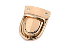 Steckverschluss / Mappenschloss 1 Stk. ca. 30 x 39 mm - goldfarben
