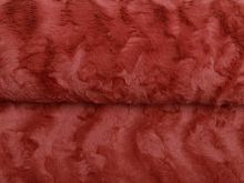 Zottel-Wellnessfleece Fur - Wellenoptik - uni rost