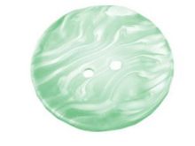 Kunststoff-Knopf Größe 60" - Perlmutt Effekt - mint