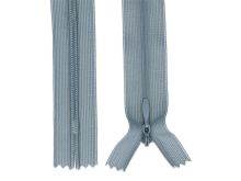 Reißverschluss nahtverdeckt nicht teilbar ca. 16 cm - taubenblau