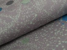 Viskose-Jersey Bordürenstoff Swafing Vida Magnolia by Bienvenido Colorido - Magnolien - grau/bunt