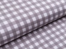 Jersey Avalana - Vichy-Karo 1 x 1 cm - weiß/grau