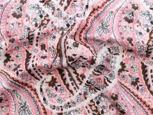 Nahaufnahme von Jersey Digitaldruck - Mandala - rosa