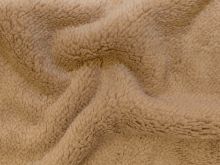 Nahaufnahme von Wellnessfleece - uni - kamel